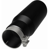 MagnaFlow Tip Stainless Black Coated Single Wall Round Single Outlet 5in Dia 3.5in Inlet 14.5in L - 35237