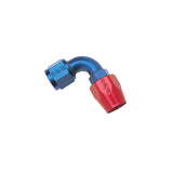Russell Performance -12 AN Red/Blue 90 Degree Full Flow Hose End - 610190