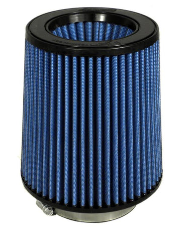 Injen Nanofiber Dry Air Filter - 4in Flange Dia / 6 1/2in Base / 7in Tall / 5 3/8in Top - X-1026-BB