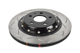 DBA 17-23 Tesla Model 3 Rear 5000 Series 2-Piece Slotted Rotor w/Black Hat - DBA53943BLKS