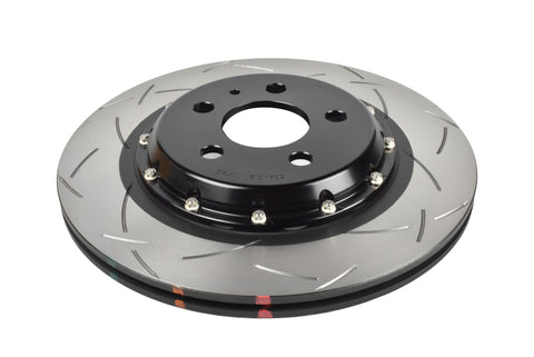 DBA 17-23 Tesla Model 3 Rear 5000 Series 2-Piece Slotted Rotor w/Black Hat - DBA53943BLKS