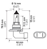 Hella 9006 12V 55W Halogen Bulb - 9006