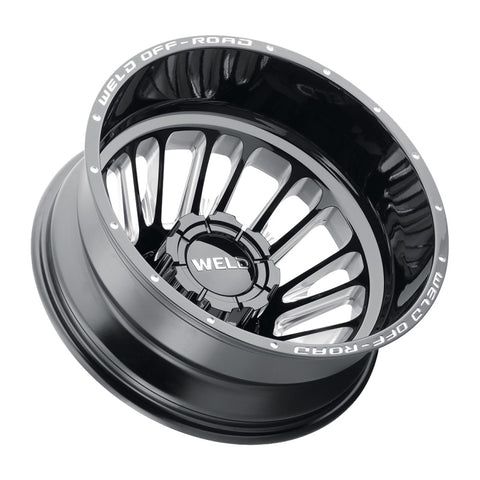 Weld Off-Road W121 20X8.25 Scorch Outer 8X165.1 ET-240 BS-4.67 Gloss Black MIL 121.6 - W12108280N46