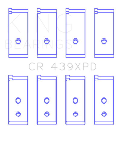 King Honda B-Series Dowel (Size STDX) Performance Rod Bearing Set - CR439XPDSTDX