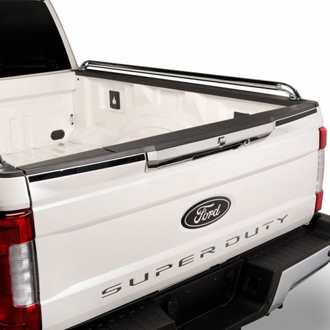 Putco 17-20 Ford SuperDuty - Black Platinum Upper Tailgate Accent - 2pcs - 403455BP