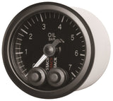 Autometer Stack 52mm 0-7 Bar M10 Male Pro-Control Oil Pressure Gauge - Black - ST3501
