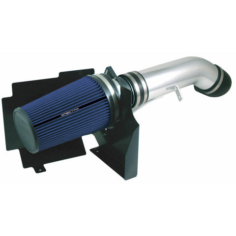 Spectre 99-07 GM Truck V8-4.8/5.3/6.0L F/I Air Intake Kit - Clear Anodized w/Blue Filter - 9900B