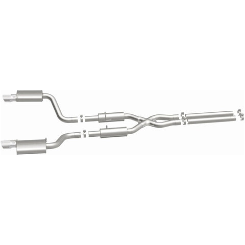 MagnaFlow 11-12 Dodge Charger SRT-8 Hemi Dual Split Rear Exit Stainless Cat-Back Performance Exhaust - 15494