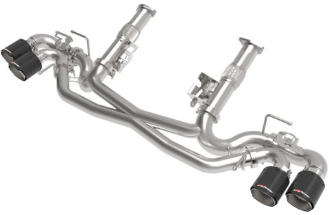 AFe MACH Force-Xp 304 Stainless Steel Cat-Back Exhaust Carbon 2020 Chevrolet Corvette C8 - 49-34124NM-C