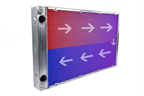 CSF Motorsport Radiator with Shroud - 14in SPAL Brushless Fans - Harnesses - 8374
