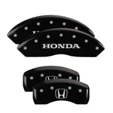 MGP 4 Caliper Covers Engraved Front & Rear Honda Yellow Finish Black Char 2004 Honda S2000 - 20194SHONYL