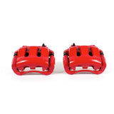 Power Stop 11-14 Ford Mustang Front Red Calipers w/Brackets - Pair - S4928B