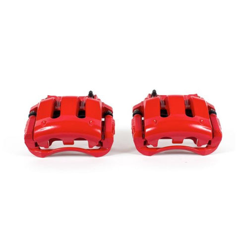 Power Stop 11-14 Ford Mustang Front Red Calipers w/Brackets - Pair - S4928B