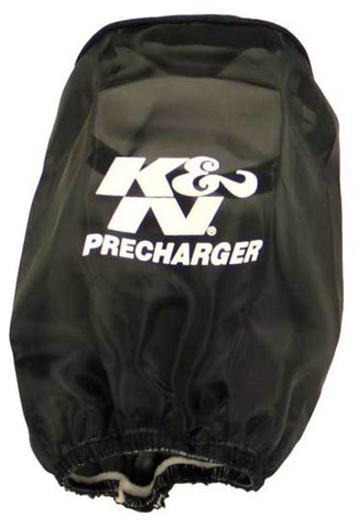K&N PreCharger Air Filter Wrap Round Straight Black 4in ID x 6in H - RU-1470PK