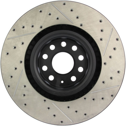 StopTech 09 VW Passat CC / 06-09 Passat Slotted & Drilled Right Front Rotor - 127.33112R