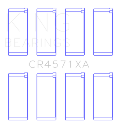 King Engine Bearings Mitsubishi 4D56 (Size +0.50mm) Connecting Rod Bearing Set - CR4571XA0.5