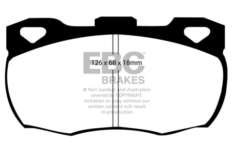 EBC 92-97 Land Rover Defender Ultimax2 Front Brake Pads - UD671