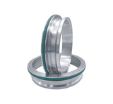 Granatelli Aluminum Dual Seal Clamp 3.0in Weld-on Ferrule Set - 318530F