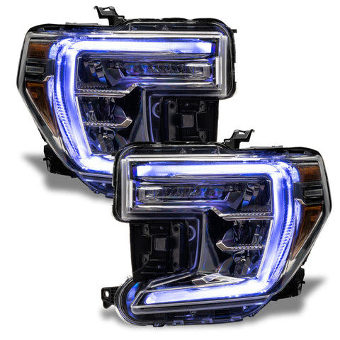 Oracle 19-21 GMC Sierra 1500 RGB+W Headlight DRL Kit - ColorSHIFT w/ Simple Controller - 1287-504