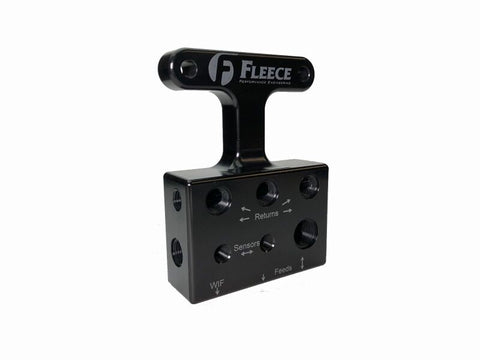 Fleece Performance 03-07 Dodge 5.9L / 07.5-09 6.7L Cummins 3rd Gen Fuel Distribution Block - FPE-FFD-RF-3G