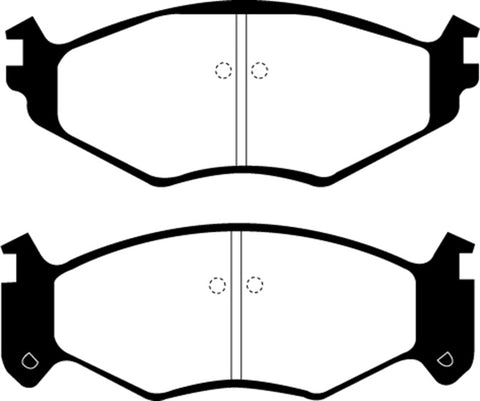 EBC 91-95 Chrysler LeBaron 2.5 (15in Wheels) Redstuff Front Brake Pads - DP31250C