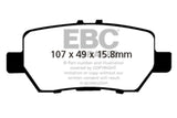 EBC 05-08 Acura RL 3.5 Redstuff Rear Brake Pads - DP31736C