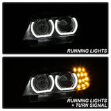 Spyder 09-12 BMW E90 3-Series 4DR HID w/ AFS Only - LED Turn - Black - PRO-YD-BMWE9009-AFSHID-BK - 5086495