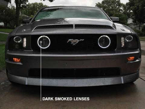 Raxiom 05-12 Ford Mustang GT LED Halo Fog Lights (Smoked) - 49134
