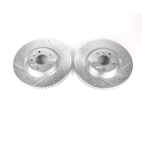 Power Stop 14-19 Chevrolet Corvette Front Evolution Drilled & Slotted Rotors - Pair - AR82171XPR