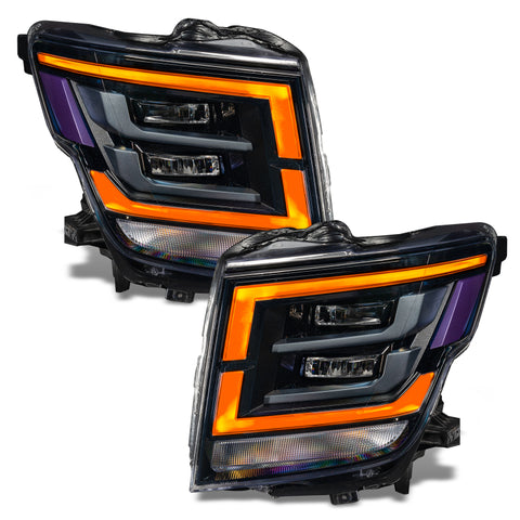Oracle 21-22 Nissan Titan RGB+W Headlight DRL Upgrade - ColorSHIFT w/ 2.0 Controller - 1463-333