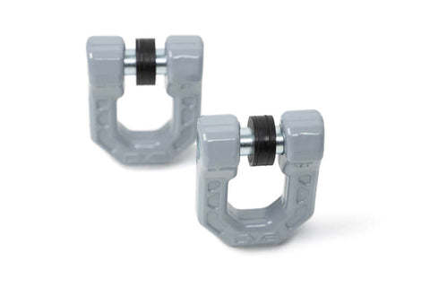 DV8 Offroad Elite Series D-Ring Shackles - Pair (Gray) - UNSK-01GR