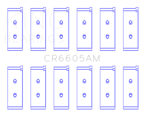 King Toyota 5ME/5MGE/7MGE/7MGTE (Size STD) Rod Bearing Set - CR6605AM