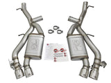 aFe MACHForce XP 3in 304 SS Axle-Back Dual Exhaust (NPP) w/ Polished Tips 16-17 Camro SS V8-6.2L - 49-34068-P