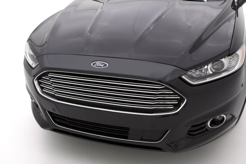 AVS 13-16 Ford Fusion (Grille Fascia Mount) Aeroskin Low Profile Acrylic Hood Shield - Smoke - 320043