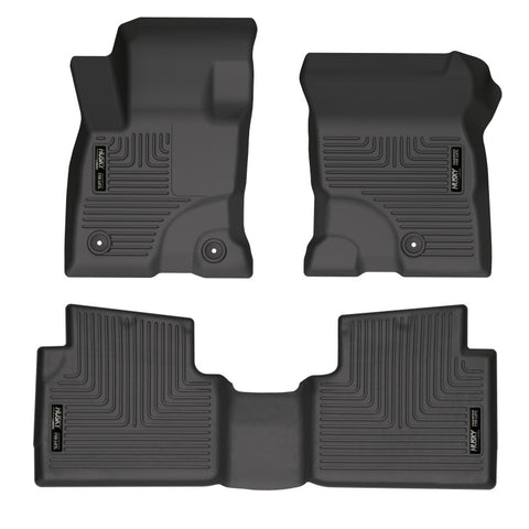 Husky Liners 2022 Ford Escape Hybrid Black Front & 2nd Seat Floor Liners - 95561