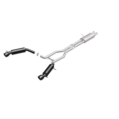 MagnaFlow Cat-Back 15-16 Land Rover Ranger Rover V6 SS 2.5in Dual Split Rear Exit 4.5in Black Tips - 19123