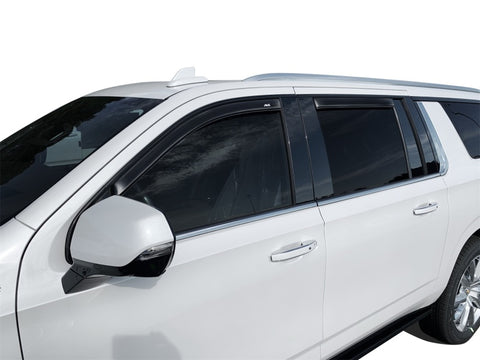 AVS 2021 GM Tahoe/Yukon/Escalade Ventvisor In-Channel Window Deflectors 4pc - Smoke - 194706