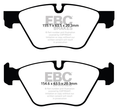 EBC 11+ BMW 528 2.0 Turbo (F10) Redstuff Front Brake Pads - DP32088C
