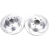 Power Stop 2006 BMW 325i Rear Evolution Drilled & Slotted Rotors - Pair - EBR1020XPR