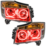 Oracle Lighting 08-15 Nissan Armada Pre-Assembled LED Halo Headlights -Red - 8106-003