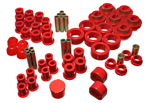 Energy Suspension 81-87 Chevy/GMC 4WD (W/ Stock Front Springs) Red Hyper-flex Master Bushing Set - 3.18102R