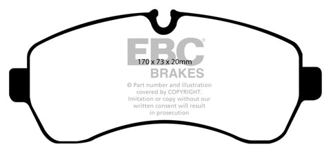 EBC 07+ Dodge Sprinter 3500 Greenstuff Front Brake Pads - DP61928