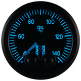 Autometer Stack 52mm 40-140 Deg C 1/8in NPTF Male Pro-Control Oil Temp Gauge - Black - ST3509