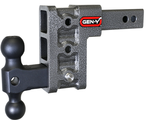 Gen-Y Mega Duty 2in Shank 5in Drop 1.5K TW 10K Hitch w/GH-031 Dual-Ball - GH-313