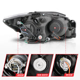 ANZO 2005-2010 Scion Tc Projector Headlights w/ Halo Chrome (CCFL) - 121120