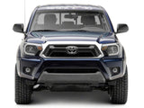 Raxiom 12-15 Toyota Tacoma Axial Series Headlights w/ LED Bar- Blk Housing (Clear Lens) - TT21847