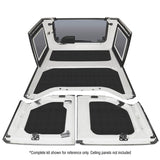 DEI 11-18 Jeep Wrangler JK 4-Door Boom Mat Rear Side Window Trim - 2 Piece - Black - 50149
