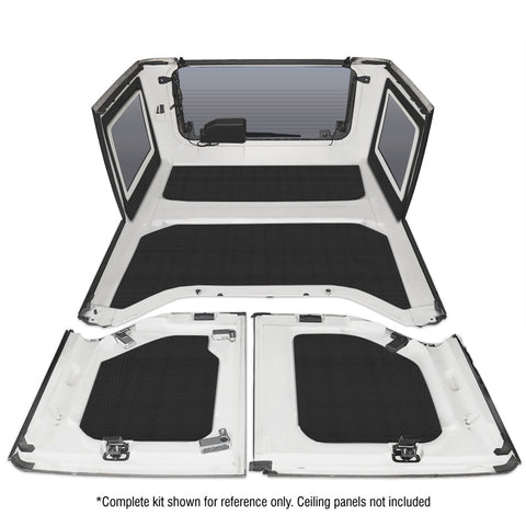 DEI 11-18 Jeep Wrangler JK 4-Door Boom Mat Rear Side Window Trim - 2 Piece - Black - 50149
