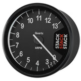 Autometer Stack Clubman Tachometer 80mm 0-3-13K RPM - Black - ST200-0313