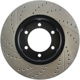 StopTech 00-06 Toyota Tundra / 01-07 Toyota Sequoia Front Left Slotted & Drilled Rotor - 127.44118L